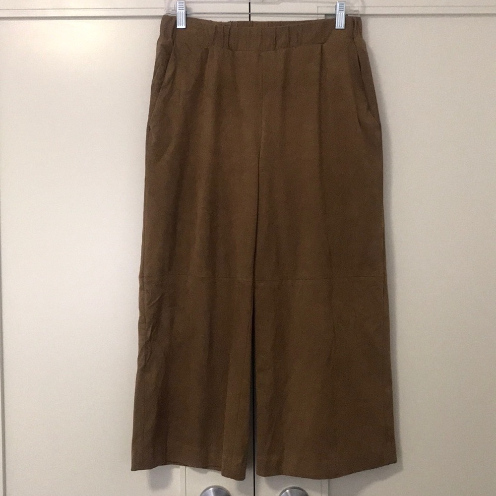Suede culottes